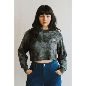 Big Bud Press grey long sleeves cropped XXS